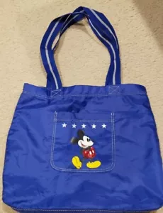 Disney Mickey Mouse Pailletten Glitzer Beuteltasche 🛍 Handgepäck Reise Strandtasche schön 13"x17" - Bild 1 von 4