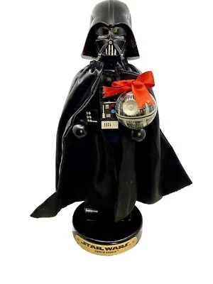 Star Wars Darth Vader with Death Star Nutcracker 10 In Lucas Films Kurt Adler - Image 1 of 4