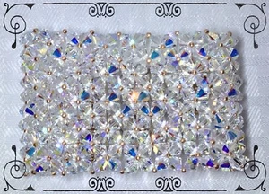 Pulsera nupcial formal artesanal de oro rosa HECHA CON cristal de Swarovski AB - Imagen 1 de 12