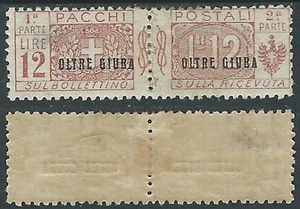 1925 OLTRE GIUBA PACCHI POSTALI 12 LIRE MH * - E137 - Picture 1 of 1