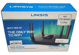 LINKSYS AC2150 MU-MIMO TRI-BAND 802.11ax WIFI 5 ROUTER TESTED WORKING - Picture 1 of 6