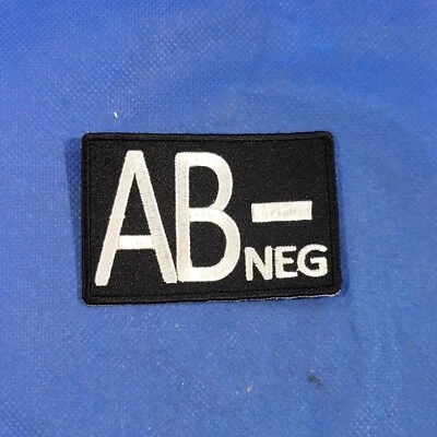 Blood Type AB Negative Collectable Patch Sew On Badge - Image 1 of 4