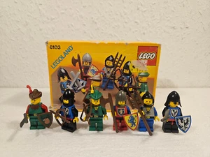 (D/12) Lego Legoland 6103 6 minifiguras de caballeros de 1988 con embalaje original 100% completo - Imagen 1 de 11