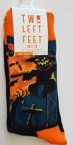 Zwei linke Füße Socken Hay There Vogelscheuche schwarz orange W10-12,5 M8,5-13 Halloween - Bild 1 von 4