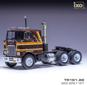 IXO 1/43 1977 Mack F Series Cabover Sleeper Semi Truck Brown Diecast TR191.22 - Picture 1 of 2