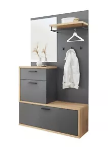 Kompaktgarderobe Louis Garderobenset Garderobe Flur Flurgaderobe Wohngarderobe - Bild 1 von 12