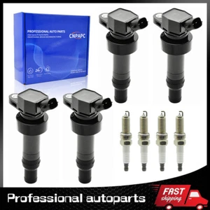 4x bobinas de encendido bujías para Hyundai Accent Kia Soul Rio 2012-19 1,6 L UF652 - Imagen 1 de 12