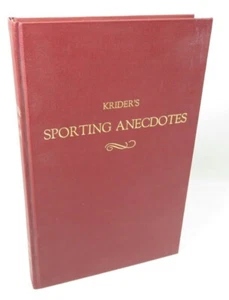 Kriders sportliche Anekdoten (1. - limitierte Auflage/200) Jagd, 1853 Nachdruck - Bild 1 von 5