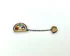 Vintage BFCL Rainbow Girl Pin 10K GF Top With Pot Of Gold Masonic Lapel Badge