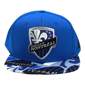 Montreal Impact MLS Adidas Unisex Blue Flat Brim Snapback - Picture 1 of 4