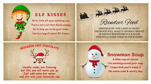 24 RENTIERFUTTER HEISSE SCHOKOLADE SCHNEEMANN SUPPE ELFE KÜSSE AUFKLEBER ETIKETT WEIHNACHTEN  - Bild 1 von 9