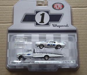 ACME 1967 Chevrolet C30 Ramp Truck with #1 1970 Trans Am Camaro Chaparral (cart)