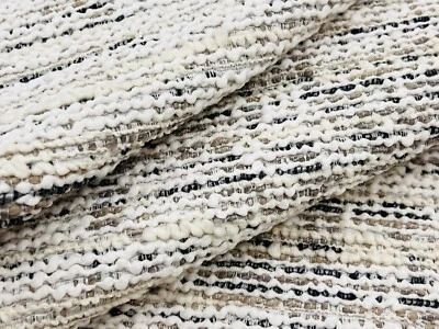 Larsen Textured Nubby Wool Upholstery Fabric- Kaduna / Smoke 3.35 yds L9287-02 - Image 1 of 4