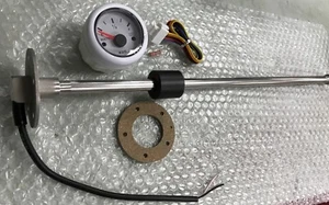 WATER TANK GAUGE METER AND SENDER 43" STAINLESS WEMA KUS UPWR-WW WHITE RIM - Picture 1 of 5