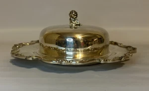 Vintage Wallace Royal Rose (9816) Silver Plated Dish With Cover - Picture 1 of 4