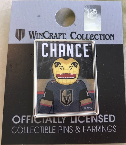 Las Vegas Golden Knights Chance Mascot Lapel Collecitble Pin Playoffs RARE/NEW Cover
