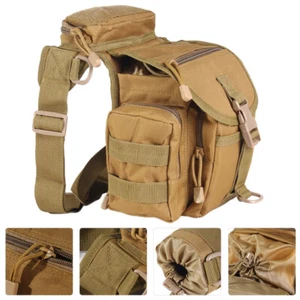 Bolsa de cintura bolsa de agarre de aparejos mochila de caña de pescar riñonera bolsa para piernas de camping - Imagen 1 de 12