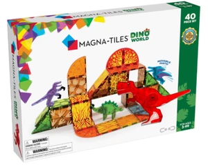 MAGNA-TILES Dino World 40-Piece Magnetic Construction Set - Free Shipping - Picture 1 of 6