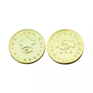 Moneda de Oro M6 $10.00 hecha a mano mormona un momento en el tiempo SUD CTR - Imagen 1 de 9