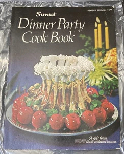 Vintage 1973 Sunset Dinner Party Cookbook - Foto 1 di 10