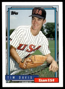 1992 Topps Traded Tim Davis Rookie Team USA #27T - Picture 1 of 2