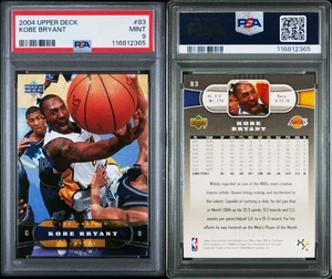 2004-05 Upper Deck #83 Kobe Bryant PSA 9 MINT Los Angeles Lakers Basketball Card - Picture 1 of 3