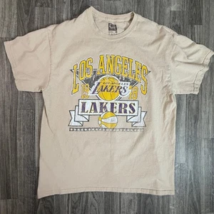 Ultra Game Los Angeles Lakers Tee 1998 Graphic Shirt Tan L NBA Basketball - Picture 1 of 7