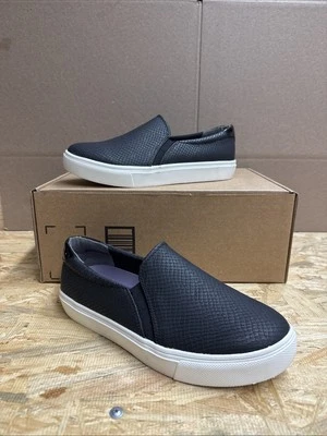 Zapatillas sin cordones Dr. Scholls para mujer talla 7,5 W zapatos Nova negras de cuero de caña baja Foto 1 de 4