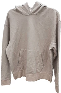 AG Adriano Goldschmied Hoodie Men's M Beige Sweatshirt Long Sleeve Pocket Cotton - Picture 1 of 9