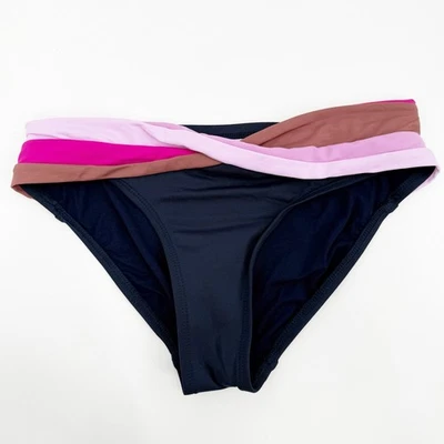 Parte inferior de bikini Robin Piccone talla pequeña NUEVA banda delantera torcida Hipster Crew nueva sin etiquetas Foto 1 de 4
