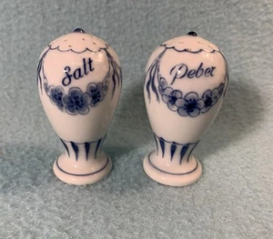Bing und Grondahl Salz und Pfeffer blau und weiß Paar - Bild 1 von 3