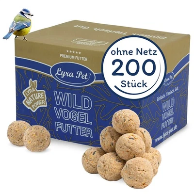 200 Stk. Meisenknödel Basic ohne Netz à 90 g = 18 kg Vogelfutter Vögel Lyra Pet® - Bild 1 von 4