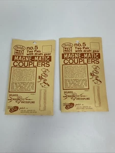 2-Packs (4-pairs) of Kadee HO Scale #5 No.5 Magne-Matic Couplers NOS - Picture 1 of 2