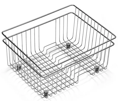 Scolapiatti 31 x 38,5 x 18,5cm Cestino per Scolare Acciaio Inox Asciugare - Immagine 1 di 2