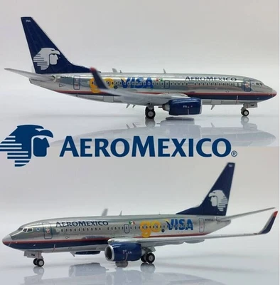 JC Wings 1/400 XX40028 Boeing 737-700 Aeromexico "GO VISA" N784XA lucido - Immagine 1 di 4