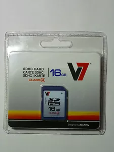 V7 16GB SDHC Class 4 VASDH16GCL4R - NEW!! - Picture 1 of 2