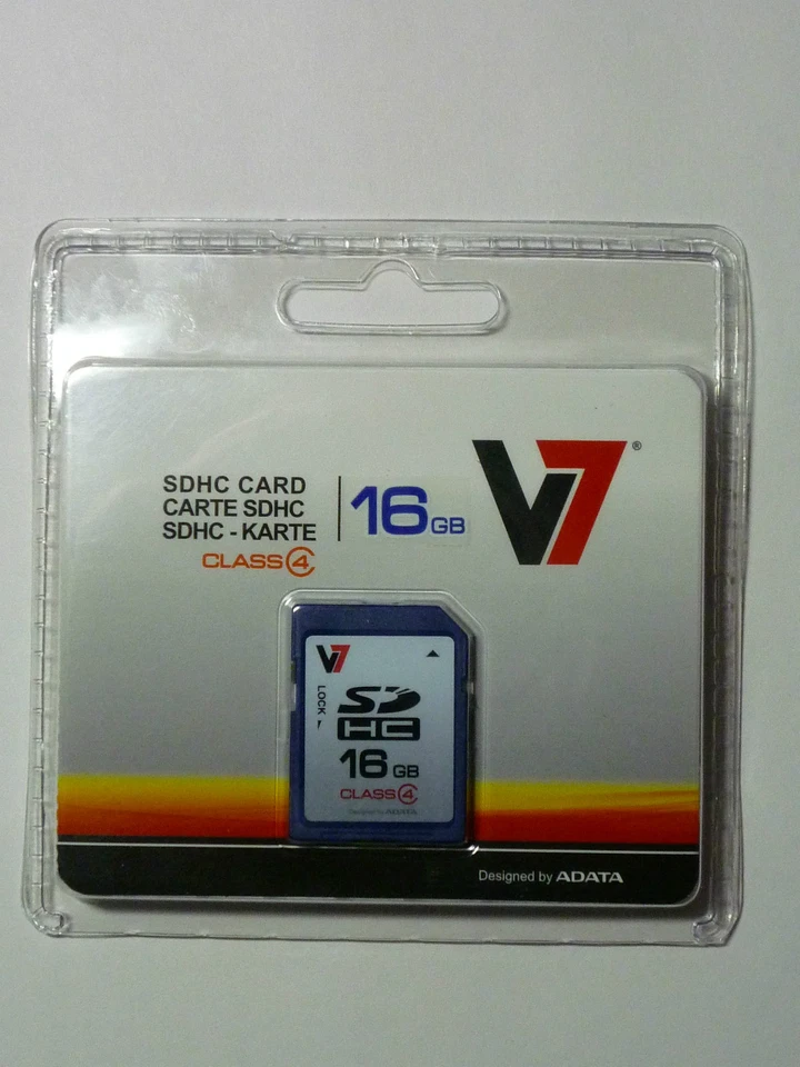 V7 16GB SDHC Class 4 VASDH16GCL4R - NEW!! - Image 1 of 2