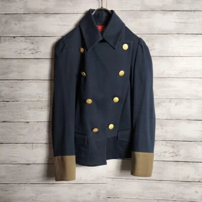 Chaqueta Vivienne Westwood Napoleón Botones Dorados Orbe Azul Marino Mujer 1, XS de JP. Foto 1 de 4