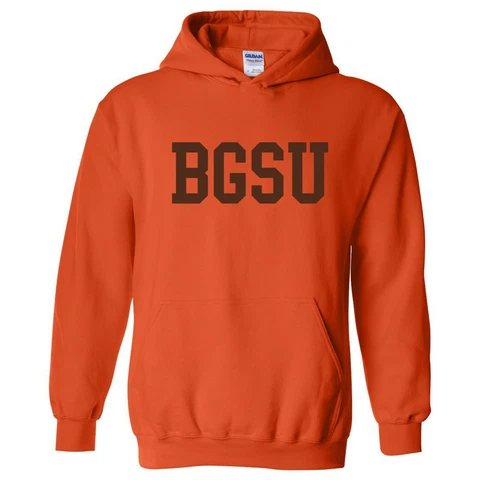 BGSU Falcons Basic Block Hooded Sweatshirt - Orange Cover