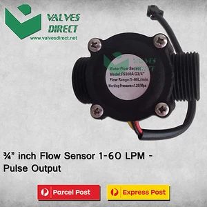 3/4" inch Flow Sensor 1-60 LPM - Pulse Output-Suitable for WaterMe Controller - Picture 1 of 1