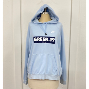 Nike Greer.19 Sweatshirt Large Blue Hoodie Pullover Long Sleeve