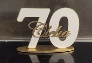 Numero di compleanno personalizzato, 70 anni , 40 anni, 100 anni. 25 cm - Foto 1 di 11