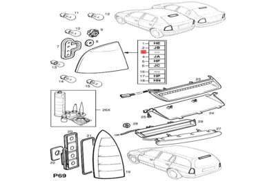Original GM/OPEL 6223022 Luz Trasera Derecha Astra G - Imagen 1 de 4