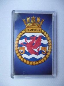 IMÁN DE NEVERA CRESTADO HMS GLASGOW. - Imagen 1 de 1