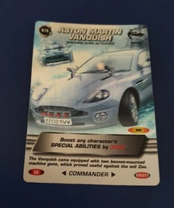 Trading card foil SR rare 007 Spy James Bond # 078 Aston Martin Vanquish car - Picture 1 of 4