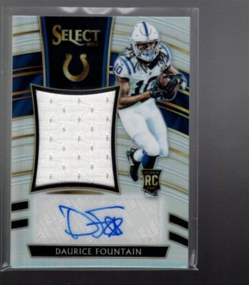 B1171- 2018 Select Jumbo Rookie Signature Swatch Prizm #38 Daurice Fountain /99 - Image 1 of 2