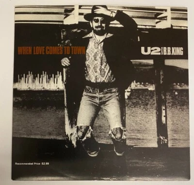 U2 WITH B.B. KING- WHEN LOVE COMES TO TOWN 7"VINYL SINGLE AUSTRALIA 1989 LTD. ED - Image 1 of 2