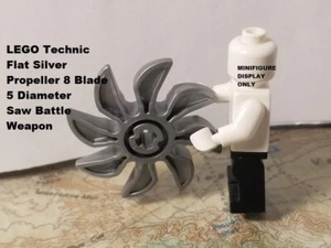 LEGO Technic Flat Silver Propeller 8 Blade 5 Diameter Saw Battle Weapon - Picture 1 of 1