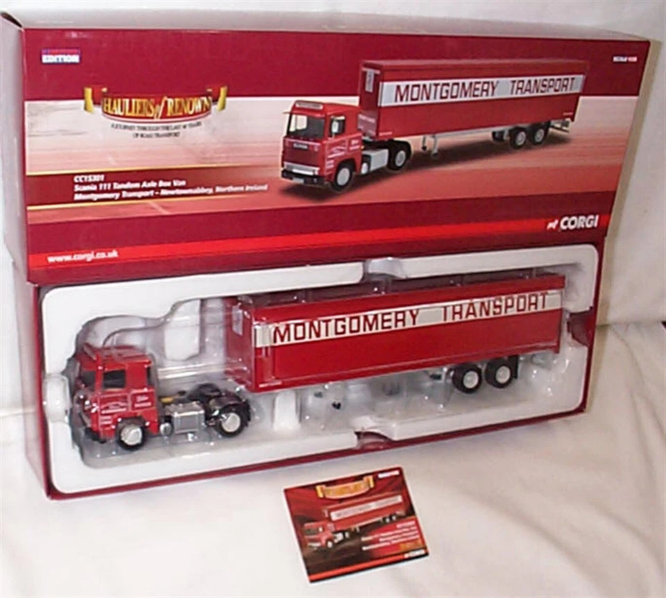 Scania 111 Tractor Unit & trailer - Montgomery Transport - CC15301 - 1:50 New - Image 1 of 1
