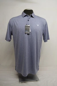 NEW CALLAWAY GOLF OPTI-DRI POLO SHIRT MEN'S Size MED Color NAVY CHAMBRY - Picture 1 of 7